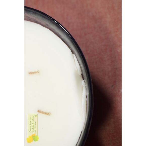 Hearth & Hand with Magnolia Sun and Citron Jar Candle 32oz Blue Glass - Picture 3 of 7